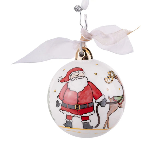 Santa Sleigh Ornament