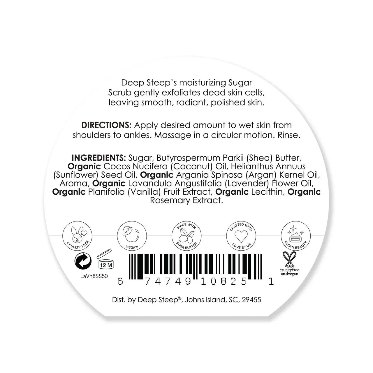 Sugar Scrub - Lavender Vanilla 8oz