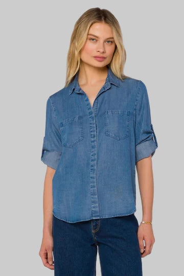RILEY GRECIAN BLUE SHIRT