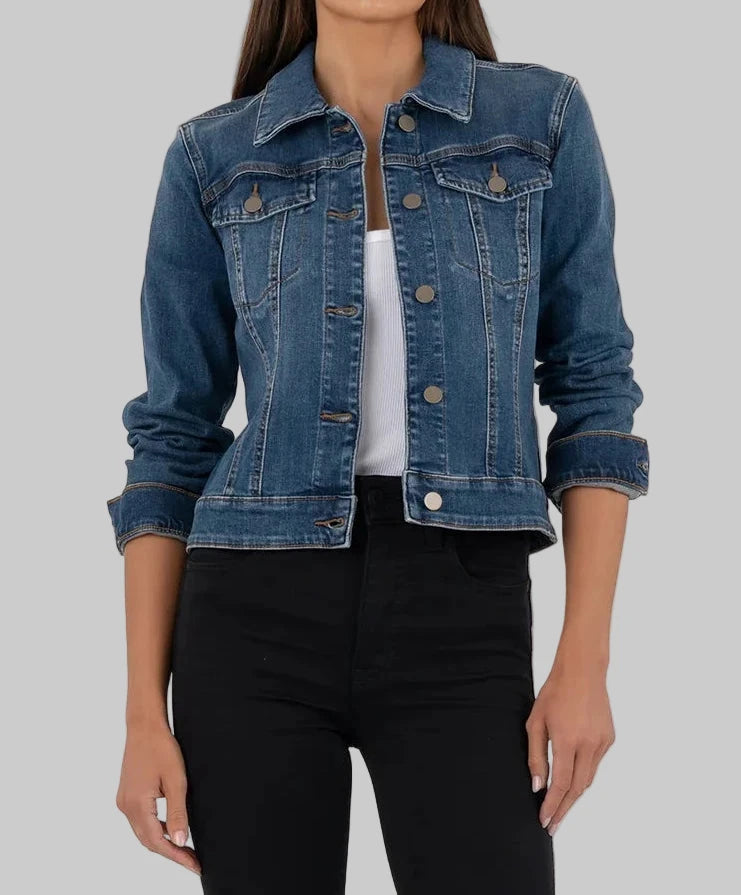 Julia Cropped Denim Jacket