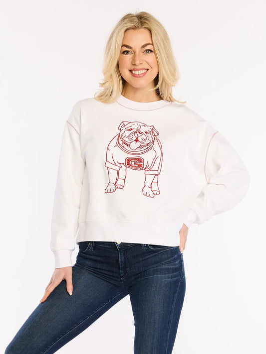 Georgia Embroidered Sweatshirt