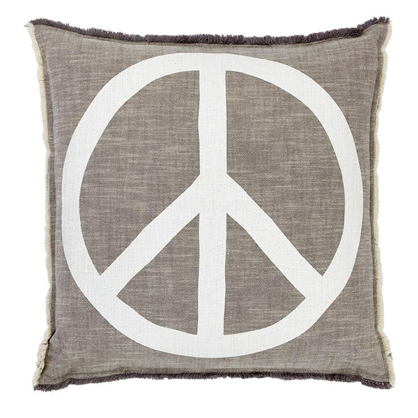 peace sign euro pillow
