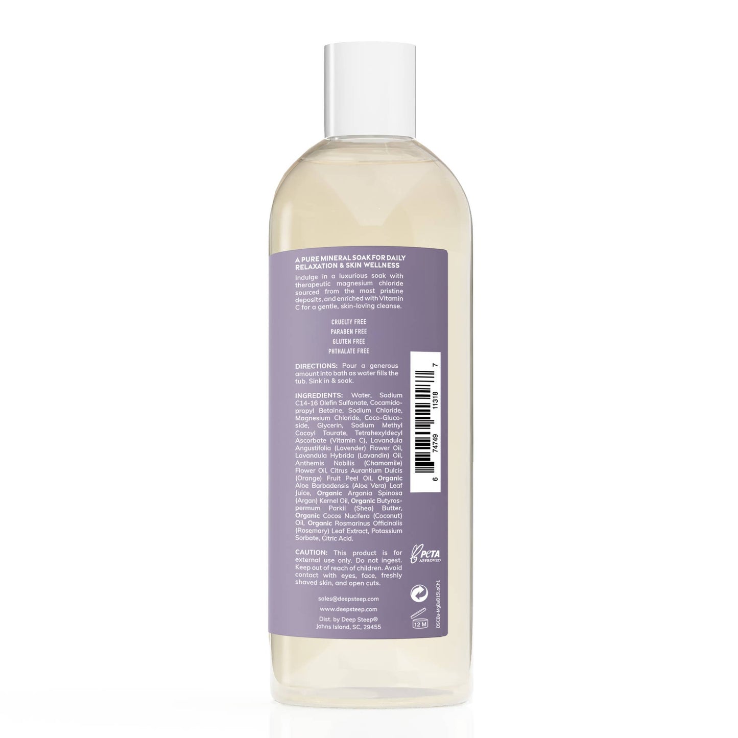 Lavender Chamomile Magnesium Bubble Bath with Vitamin C