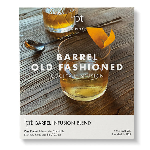 barrel old fashioned cocktail infusion