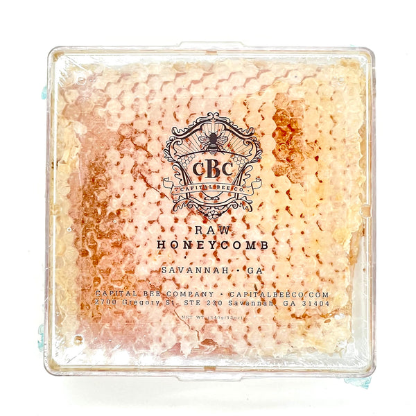 capital bee company raw cut honeycomb square