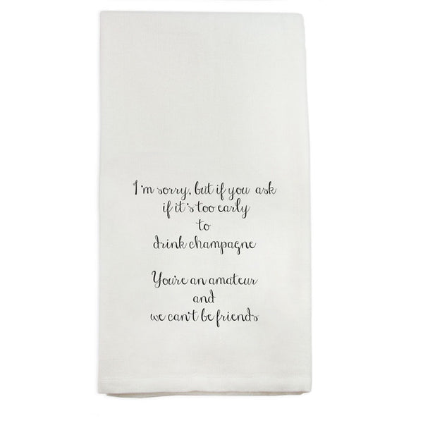 i'm sorry, but if you ask…dish towel