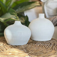 matte white vase
