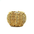 round seagrass planter