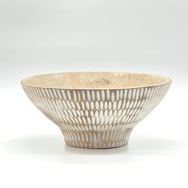 carved wood bowl