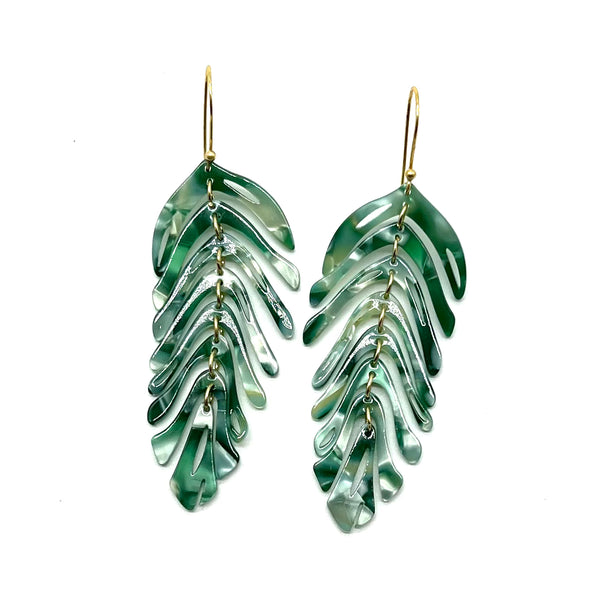 vivian earrings green
