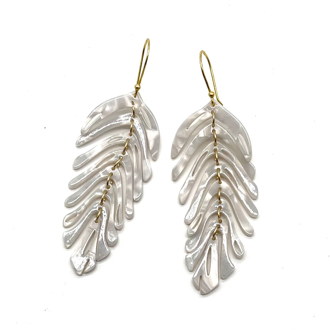 vivian earrings white