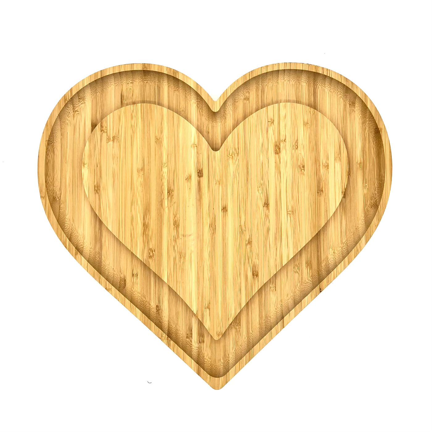 bamboo heart serving board
