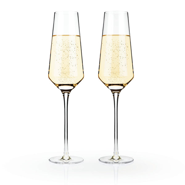 crystal champagne flutes