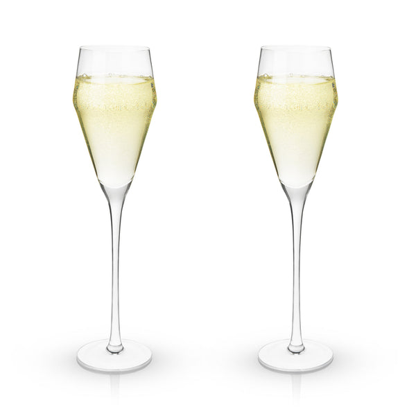 crystal prosecco glasses